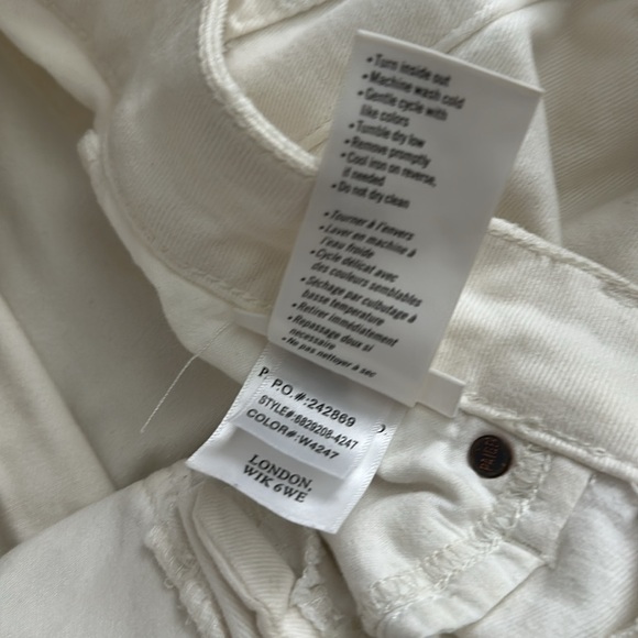 Paige Women's White straight leg Jeans 27 - Picture 5 of 5